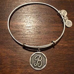 Alex and Ani Initial B Charm Bangle